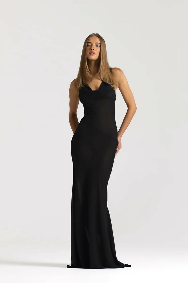 Natalie Rolt Anita Dress Black Size 8