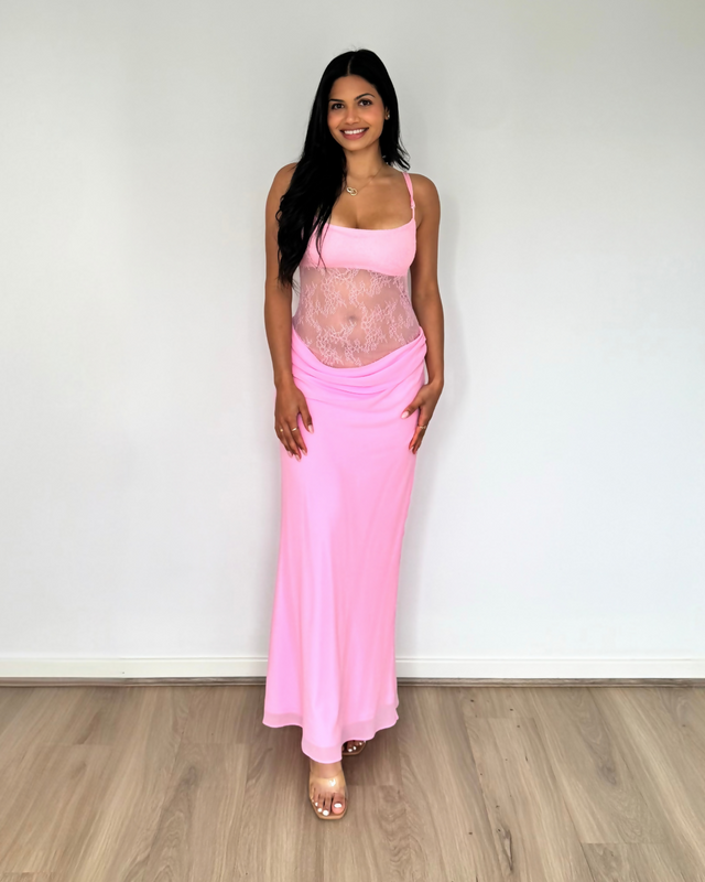 Benni Gabriel Maxi Dress Pink Sorbet