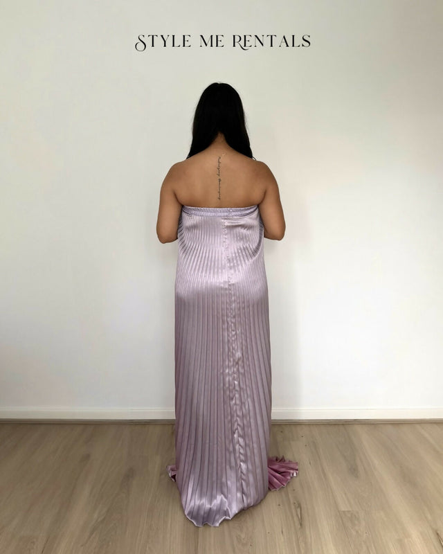 L'idee Bisous Strapless Gown Mauve Ombre