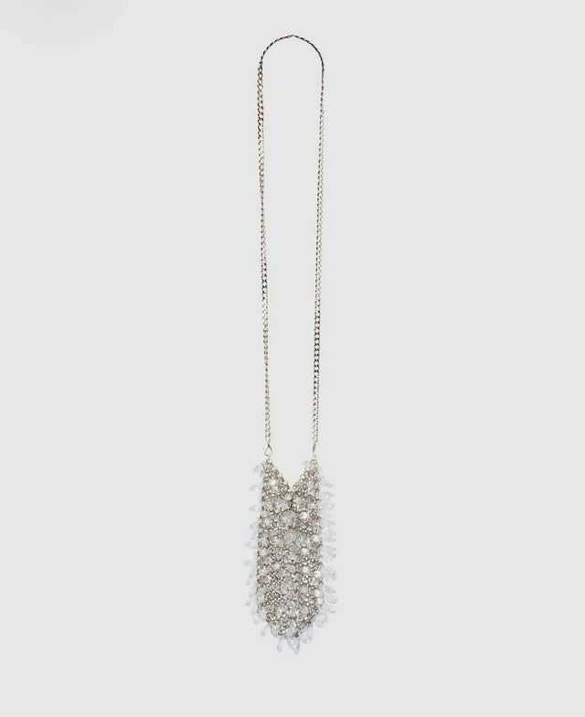 Olga Berg Florence Chain Mail Bag Silver