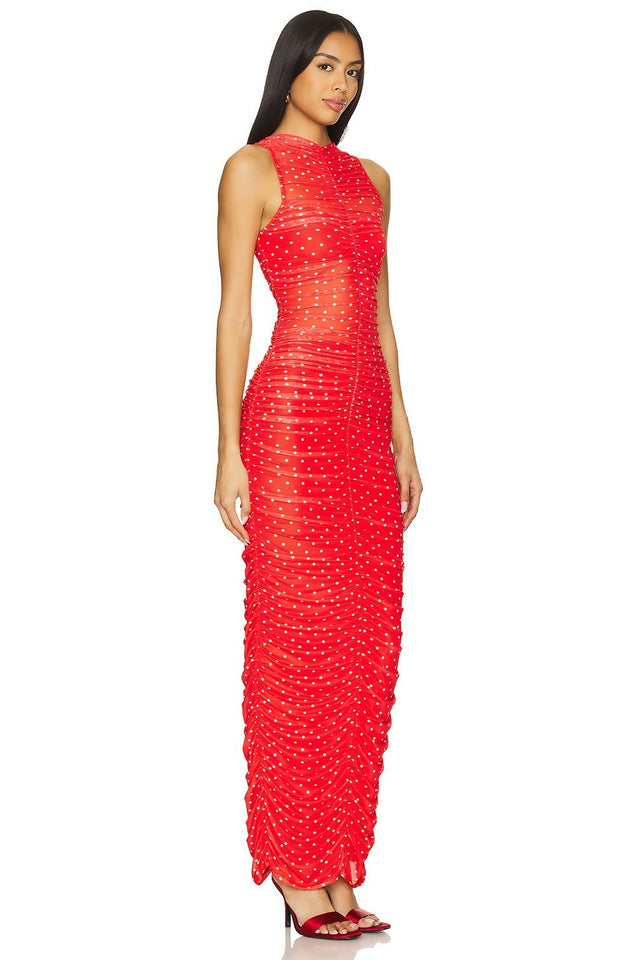 AFRM - Peyton Dress in Risky Micro Dot