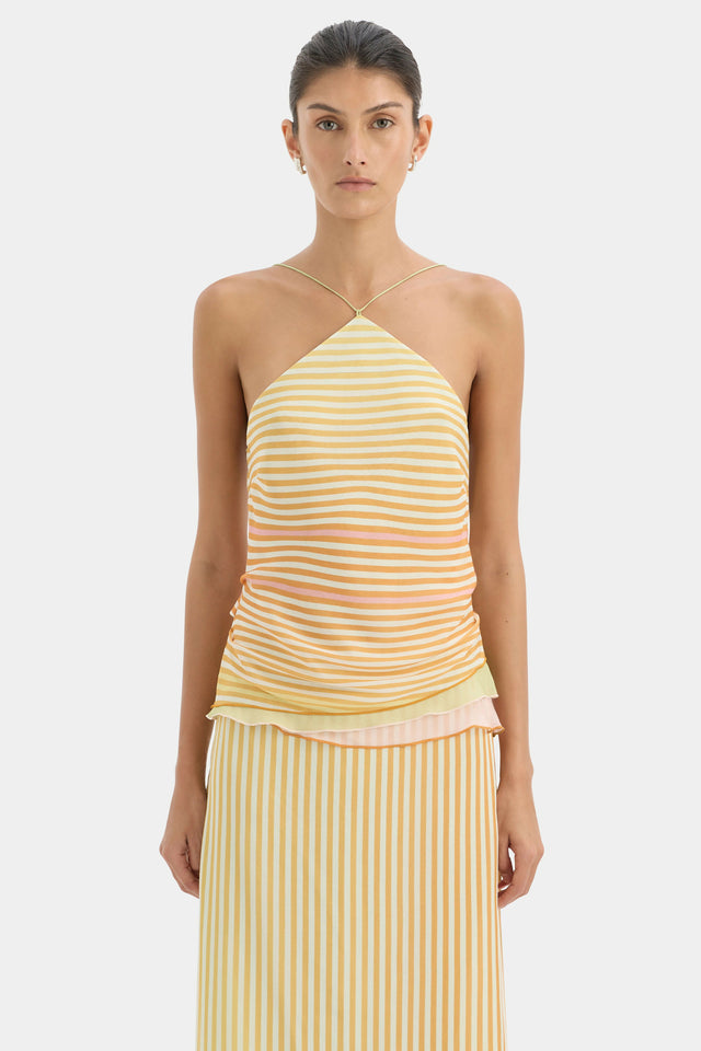 Sir the Label Calypso Midi Set in Striped Sorbet