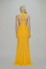 Atoir Mina Maxi Dress Yellow Size 8 view 3