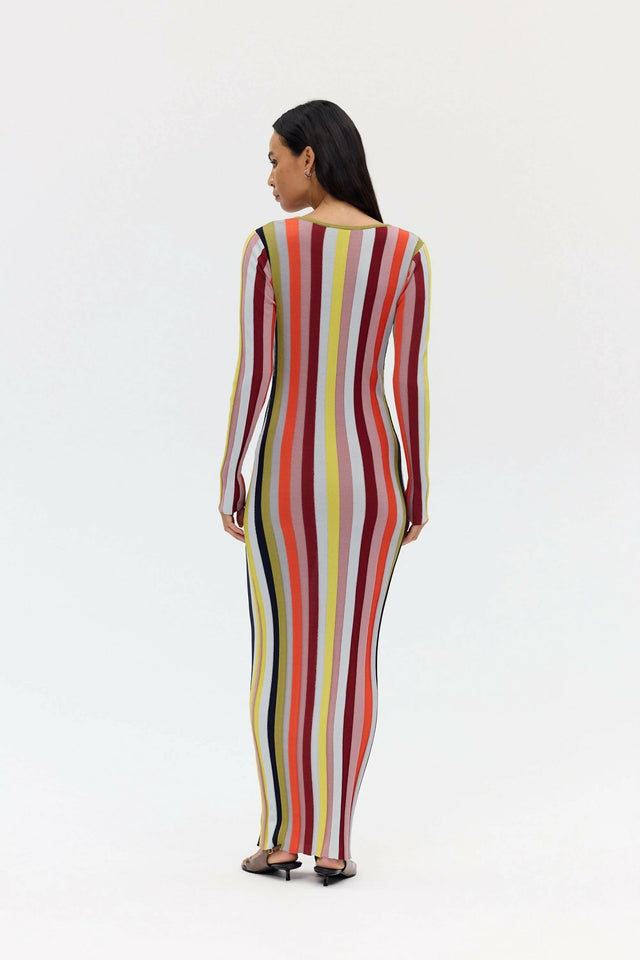 Third Form Rhythm Knit Maxi Dress - Mirage Stripe