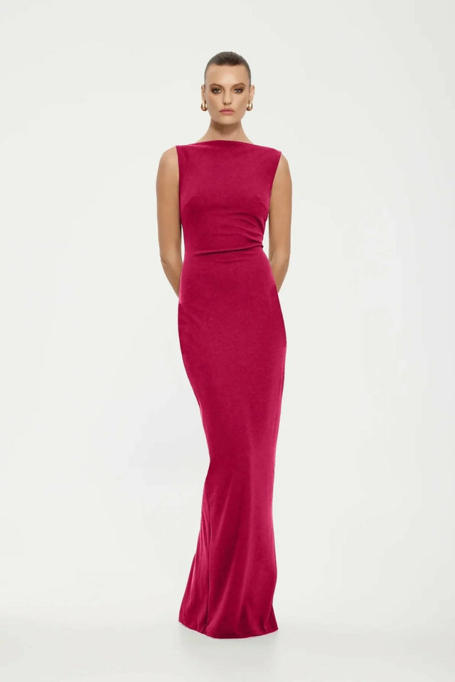 Effie Kats Verona Gown in Raspberry