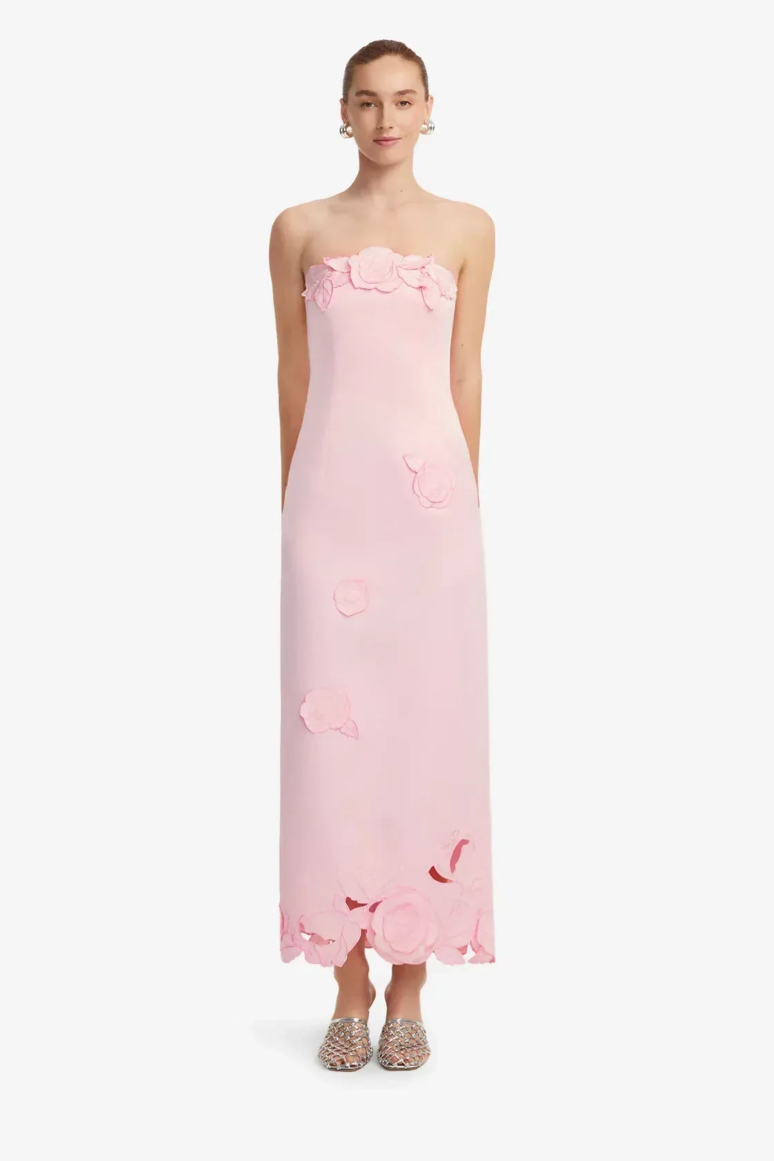 Leo Lin Rayna Bustier Maxi Dress – designer dress hire