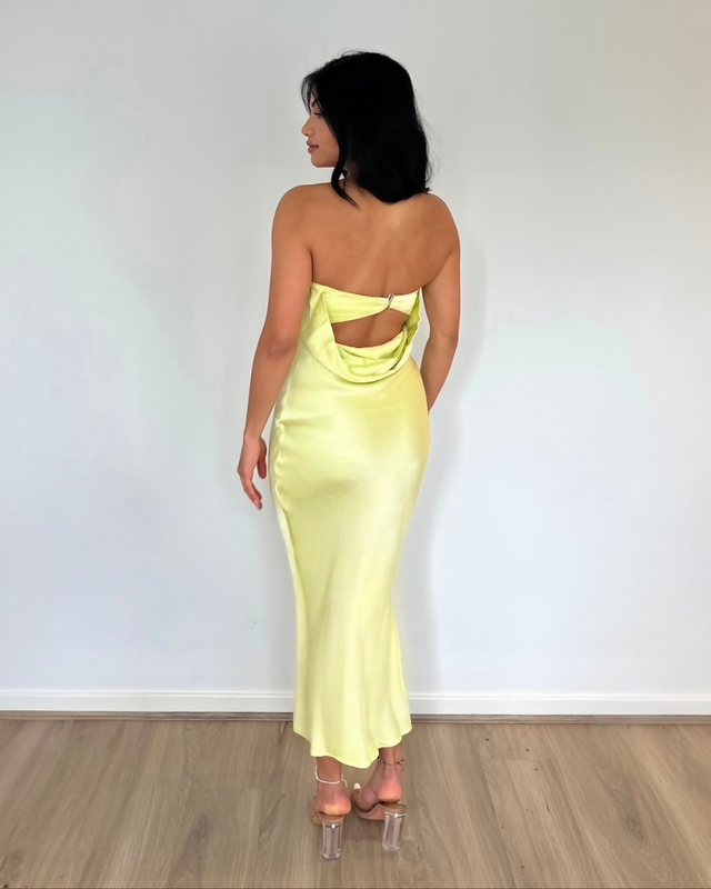 Bec and Bridge Citrus Sweetie Strapless Dress Citrus