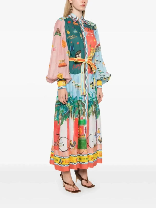 Alemais All Aboard Shirtdress