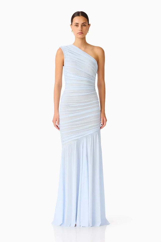 Elliatt Florencea One Shoulder Gown - Powder Blue