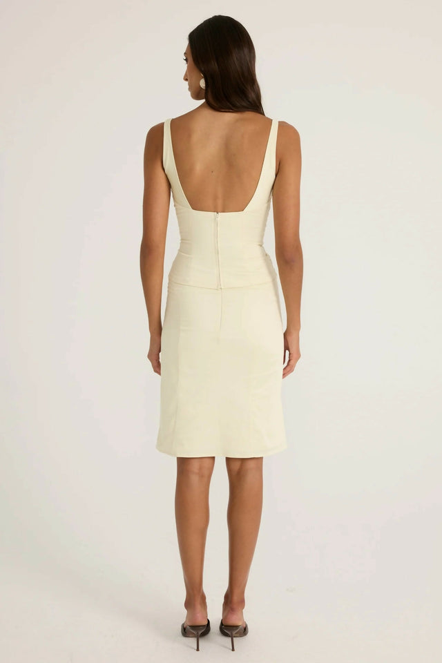 Ance Gria Atlein Set Top Skirt White Ivory Size 8, 10