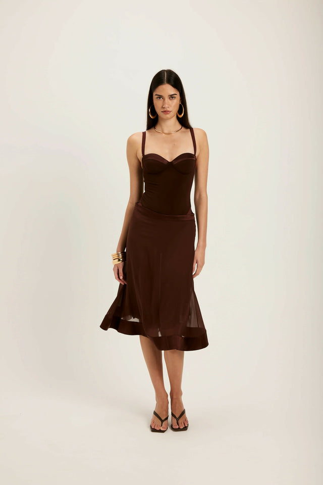 Ance Gria Vittoria Midi Skirt and Bodysuit