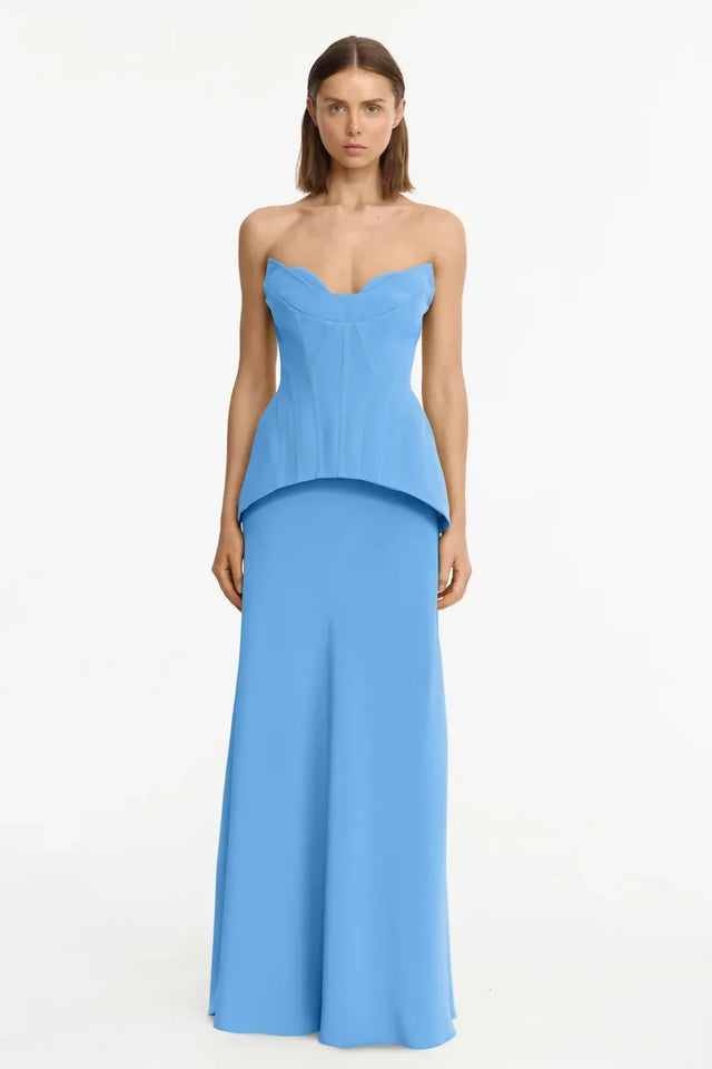 Acler Bankfield Maxi Dress Alt Blue