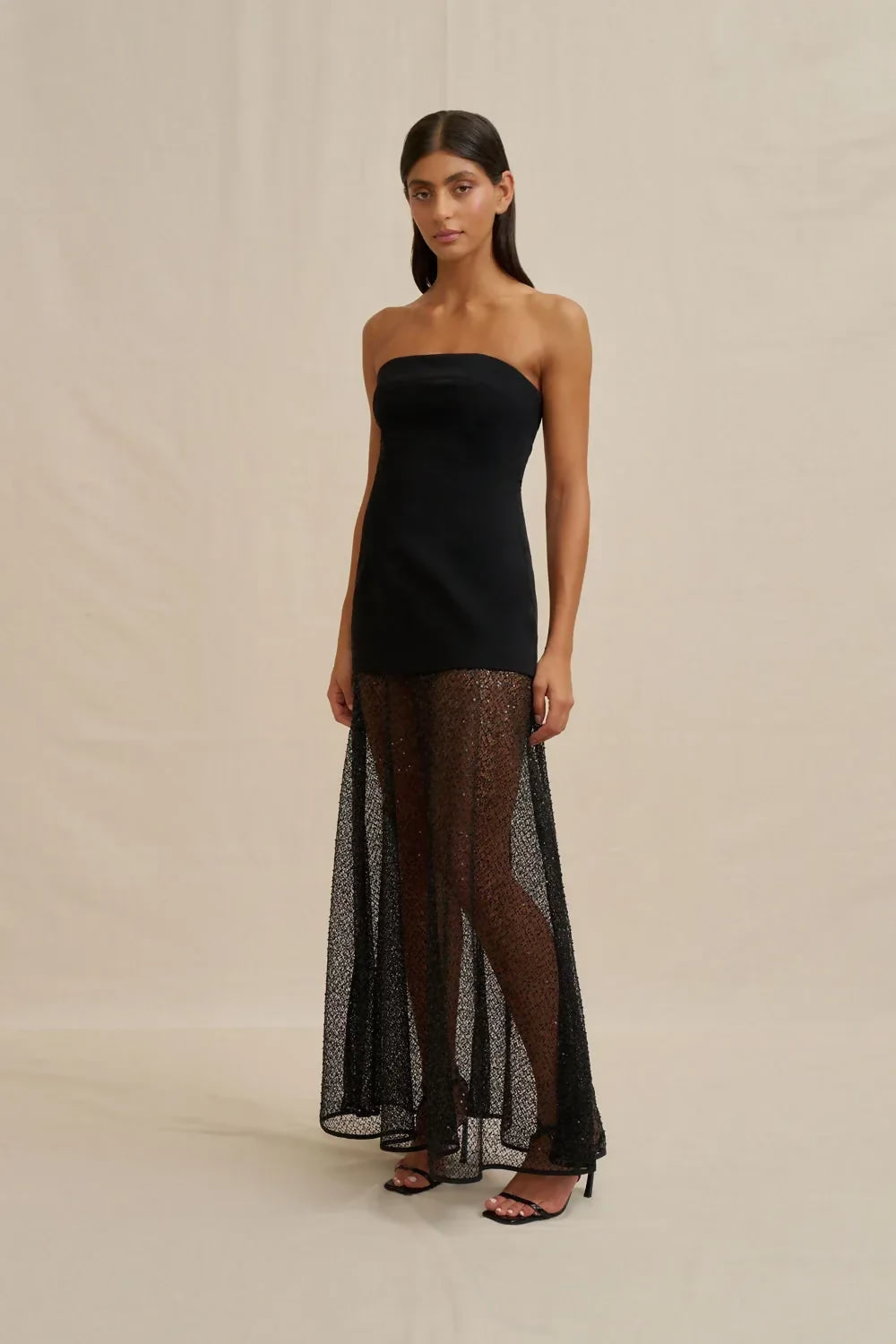 By Johnny Noir Lace Strapless Dress – view 2