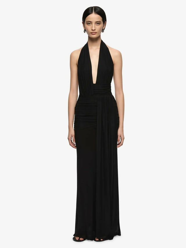 Bec + Bridge The Cassis Drape Maxi Dress in Black