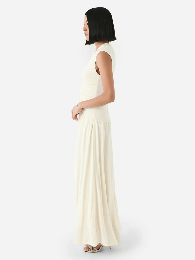 Anna Quan Fleur Maxi Dress Vanilla Cream