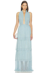 L'Idee Nammos Gown Arctic Moonlight Size 8 & 10 view 1