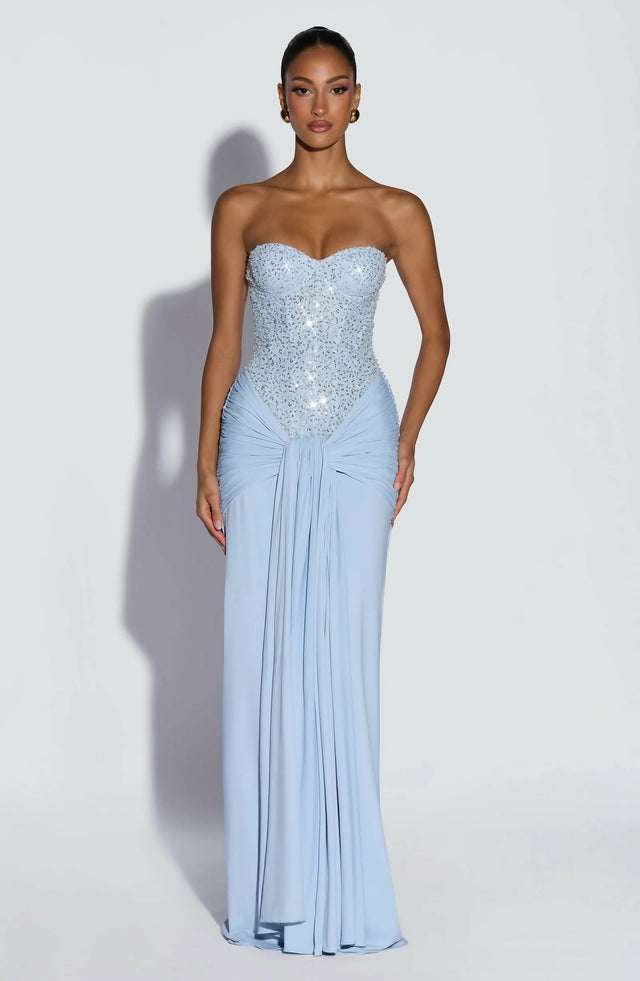 BABYBOO Carina Maxi Dress Glacier Blue