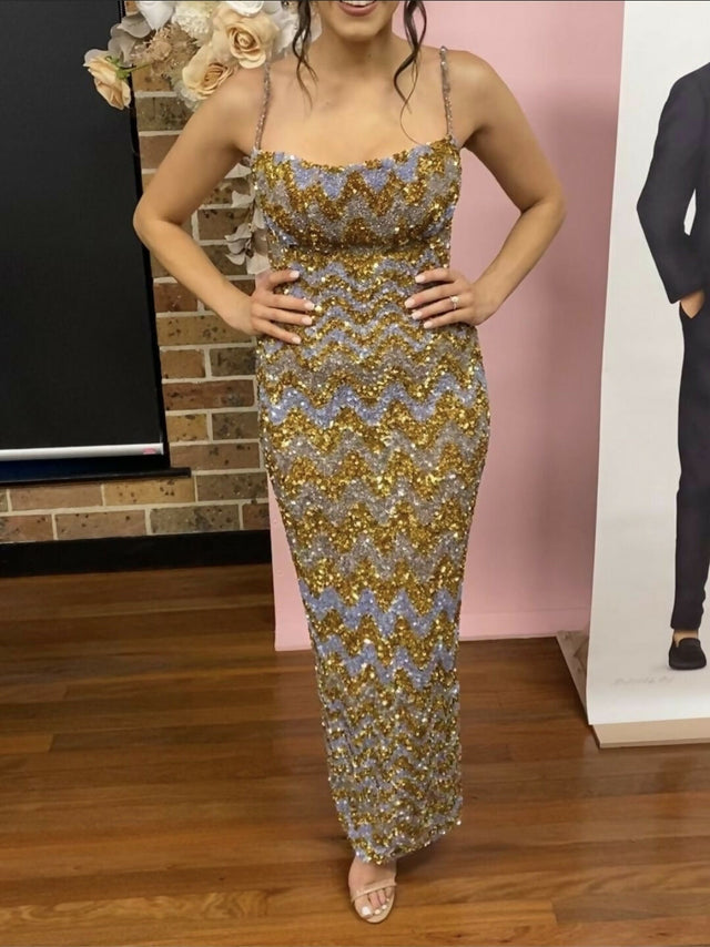 Rachel Gilbert Callum Gown Gold 2/AU10
