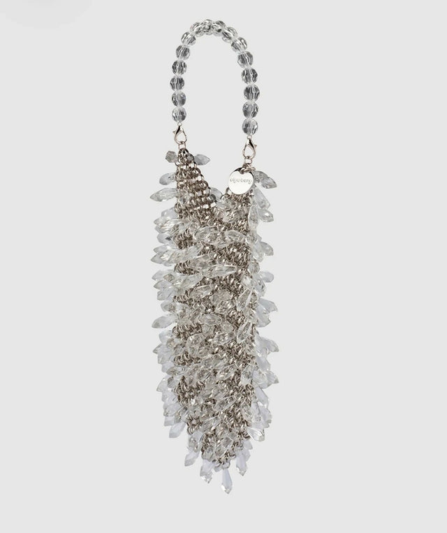 Olga Berg Florence Chain Mail Bag Silver