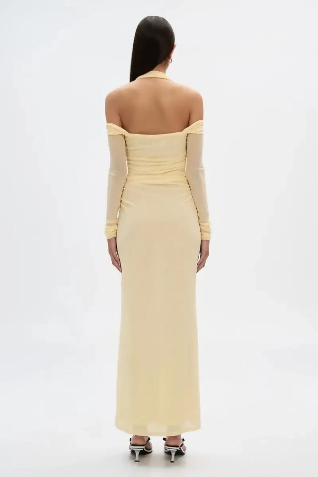 Misha The Sonnet Mesh Dress - Butter