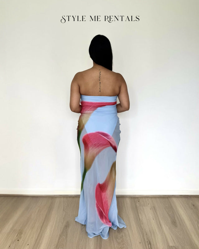 HNTR the Label Alessia Maxi Dress Calla Print