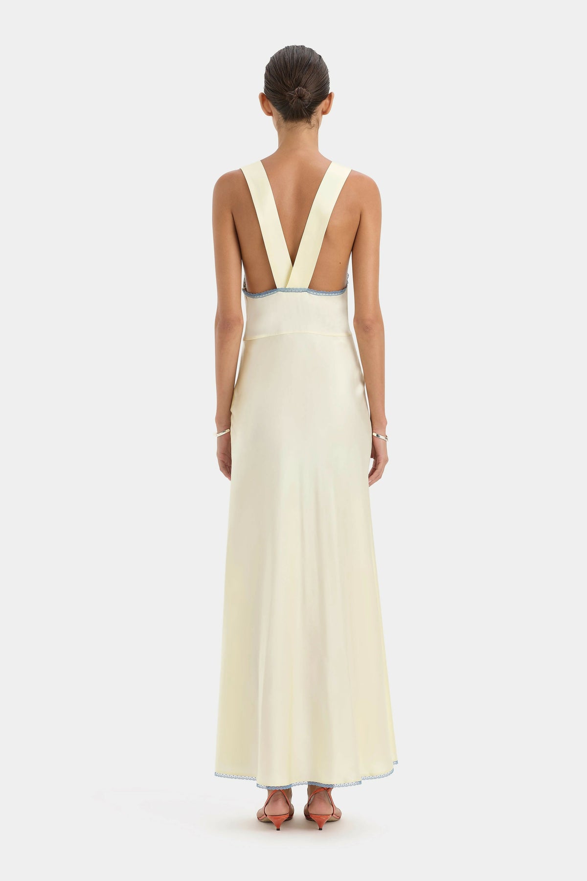 Sir Aries Cut Out Gown in Butter – view 3