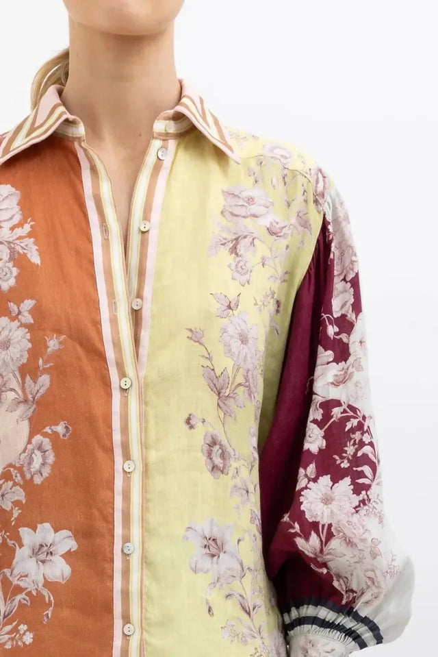 Alemais Marlow Shirt and Pant Set Floral