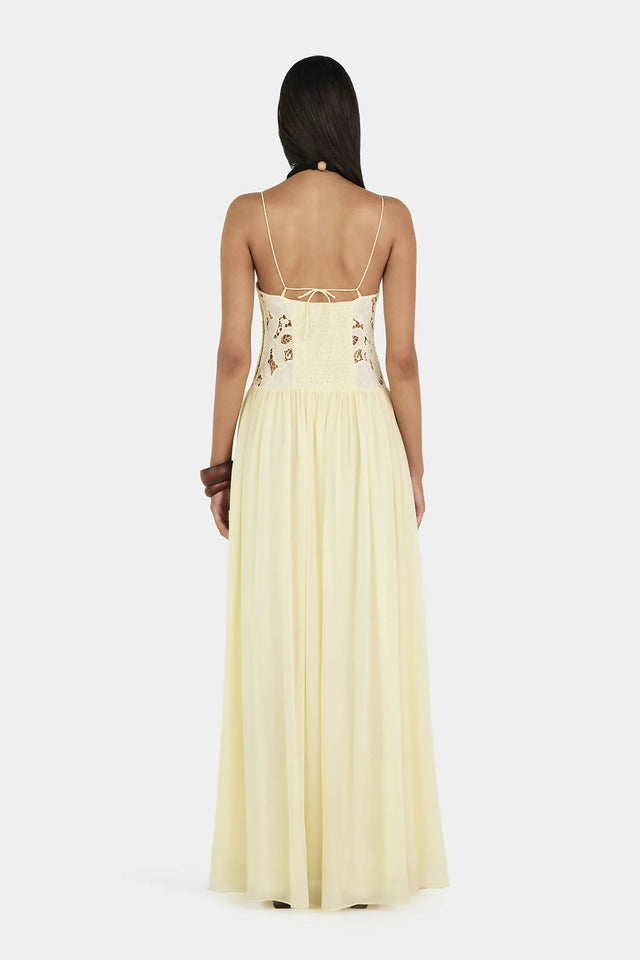 Hansel and Gretel Stephanie Maxi Dress Yellow Size 6,8