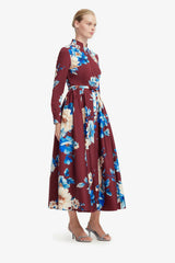 Leo Lin Zara Shirt Midi Dress - Cosmos Print view 2