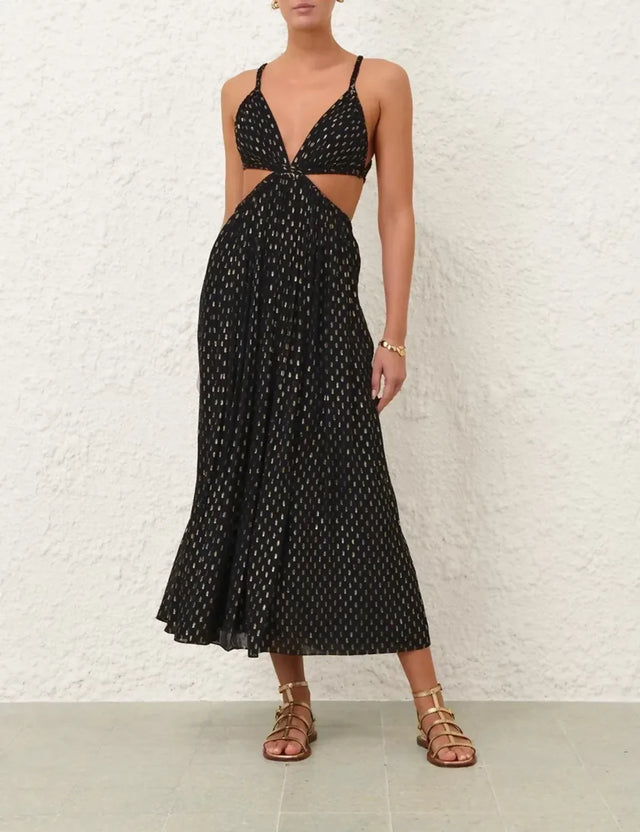 Zimmermann Daylight Braid Trim Dress