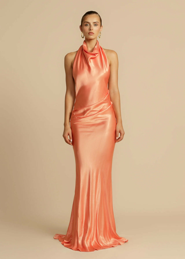 Arcina Ori Gaia Maxi Dress Papaya Size S / AU 8