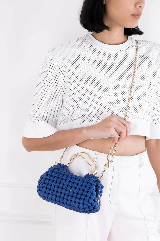 Aje New Weave Bag Blue Size O/S