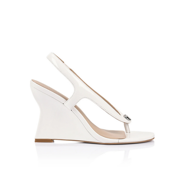 Lana Wilkinson Martine Wedge White Leather