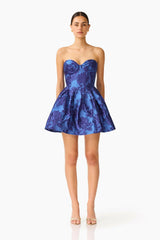 Elliatt Sorelle Bustier Mini Dress - Cobalt Blue view 1