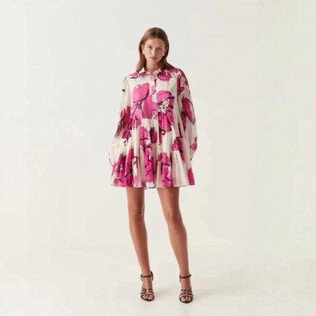 Aje Georgia Smock Mini Dress