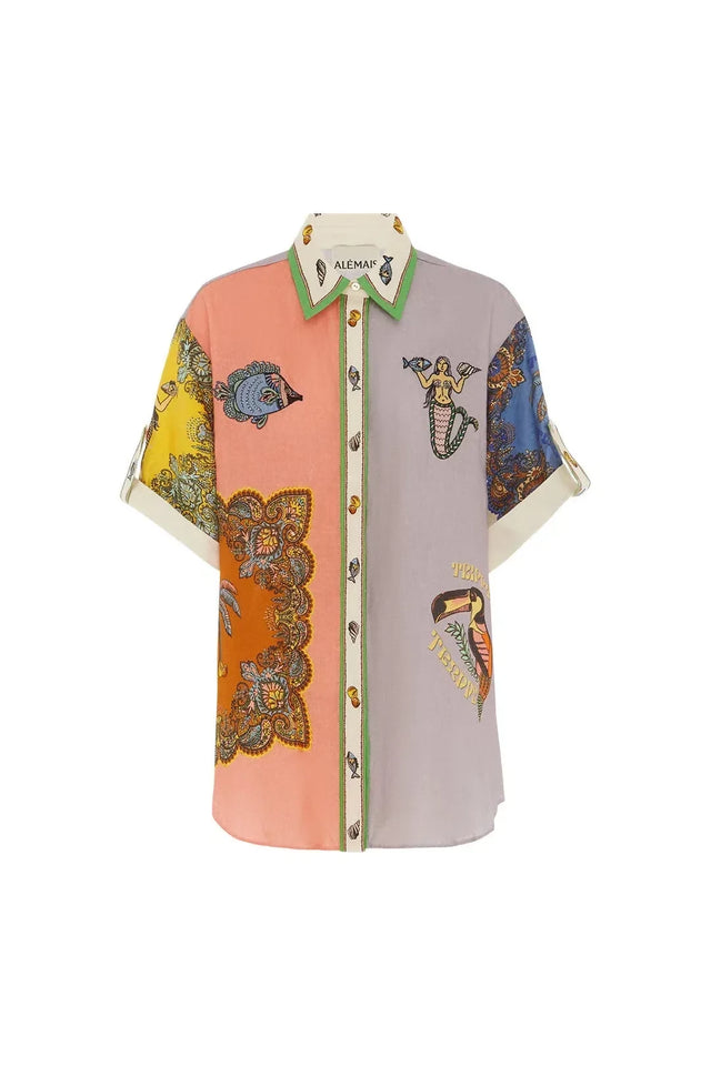 Alemais Trippy Troppo Shirt and Pant Two Piece Set Multi Print