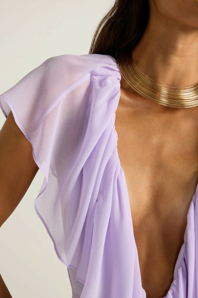 Ance Gria Clover Gown in Lavender