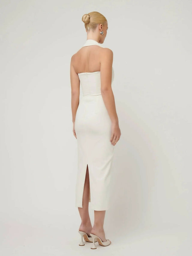 Effie Kats Meline Midi in Ivory Size 8