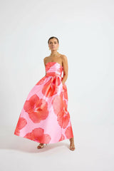 Pasduchas Kalani Strapless Midi Dress Size 10,12 view 1