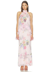 Elliatt Millie Tiered Gown Pink Size 10 view 1