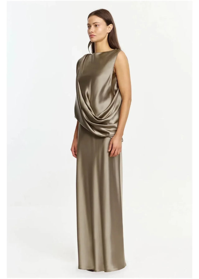 Acler Yaluma Maxi Dress in Walnut
