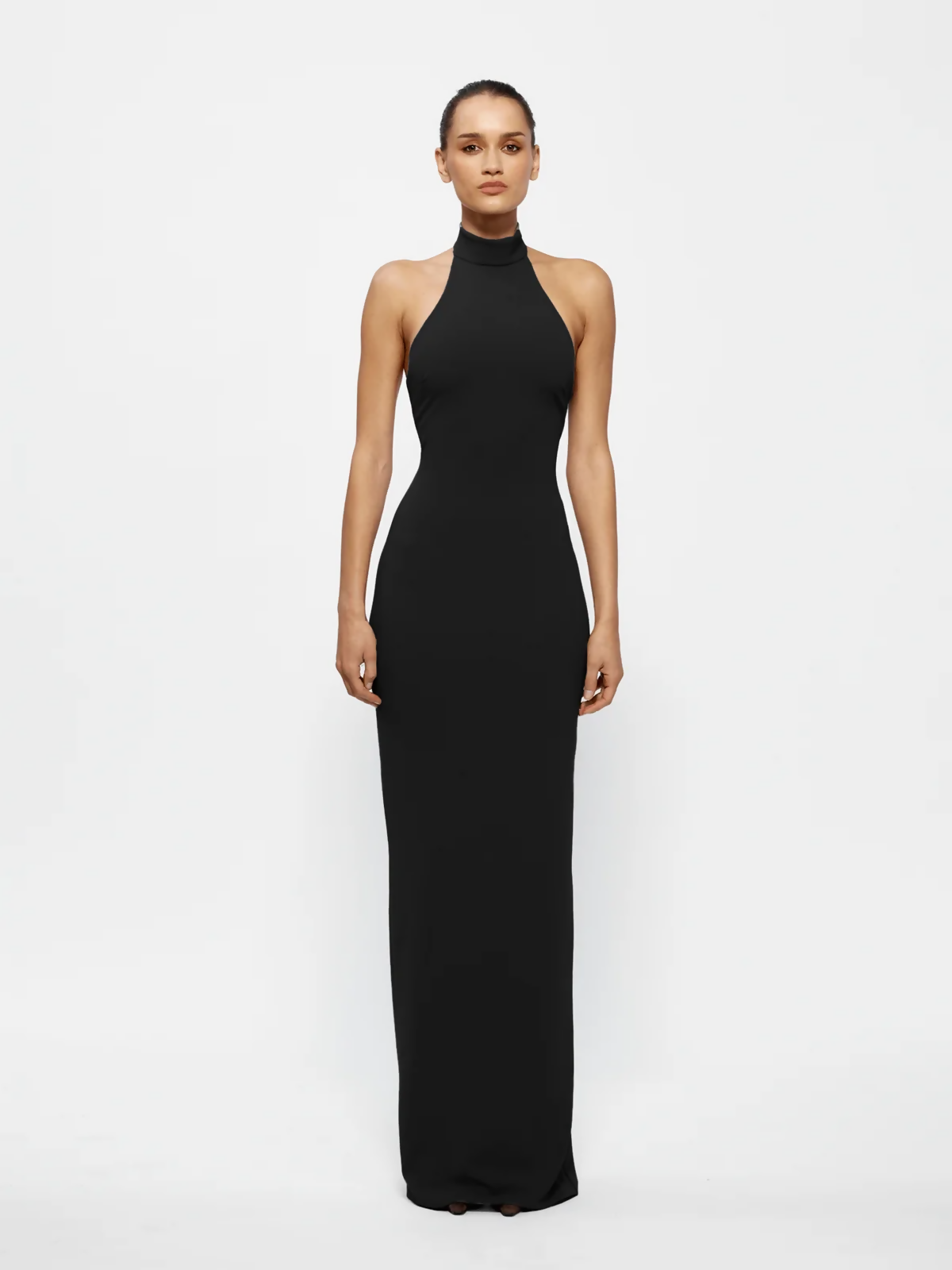 Effie Kats Rhi Gown in Black – designer dress hire