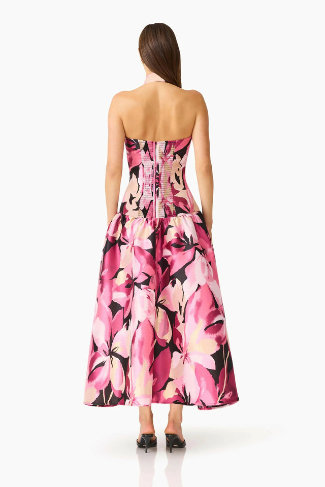 Elliatt Lumiflora Halter Gown