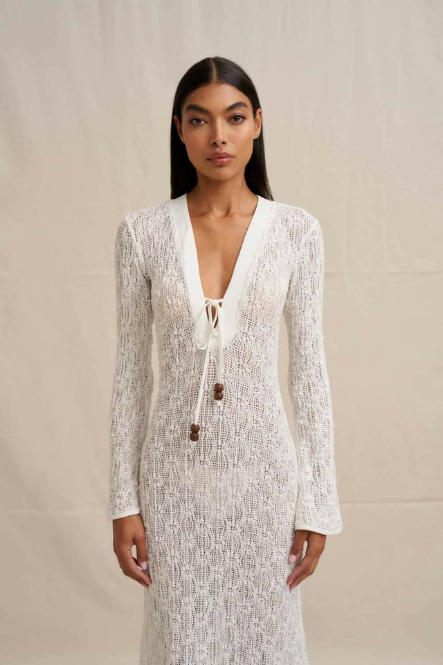 By Johnny Eliana Sheer Ankle Dress