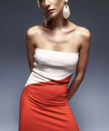Aaizél Two Tone Asymmetric Line Maxi Dress - 6 / Multi - Dresses