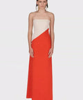 Aaizél Two Tone Asymmetric Line Maxi Dress - 6 / Multi - Dresses
