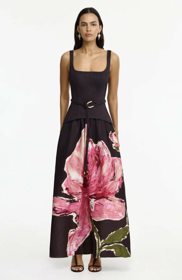Actonhill Maxi Dress Brown- Size 8,10,12,14 - Dress