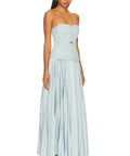 Acler Avonlea Midi Dress Celeste Blue Size 10 - 10 / Blue - Dresses