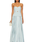 Acler Avonlea Midi Dress Celeste Blue Size 10 - 10 / Blue - Dresses