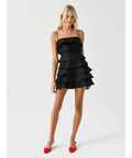 Acler Black Balderstone Mini Dress Black Size 8 - 8 / Black - Dresses